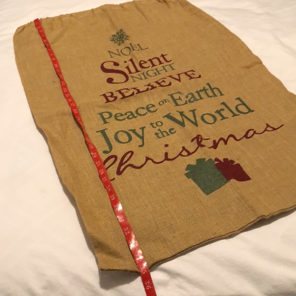 NWOTS BURLAP CHRISTMAS SACK - Picture 3 of 7